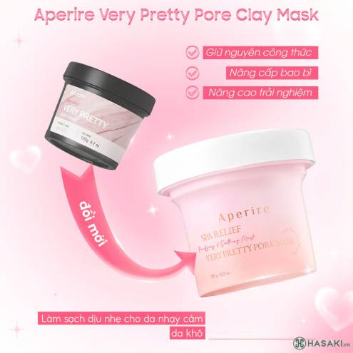 Mặt Nạ Đất Sét Aperire Spa Relief Pore Mask 120g