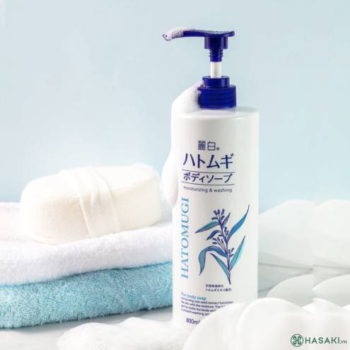 Sữa Tắm Trắng Da Hatomugi Moisturizing Washing (800ml)