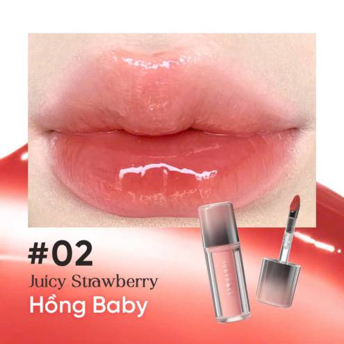 Son bóng bền màu Judydoll Dual Flash Watery Lip Gloss 
