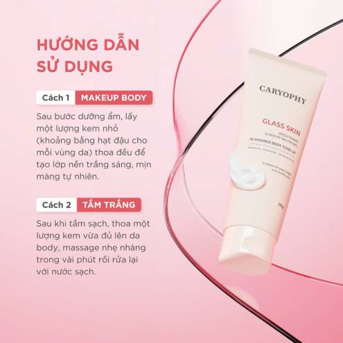Kem Dưỡng Body Caryophy Glass Skin Hỗ Trợ Sáng Da, Nâng Tông 260g