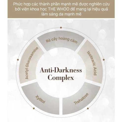 Sữa rửa mặt dưỡng trắng, sạch bụi bẩn dầu nhờn THE WHOO Gong Jin Hyang Brightening Cleansing Foam 180ml