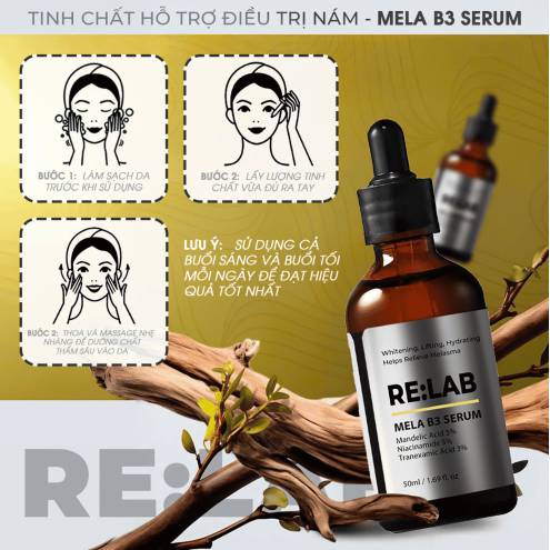 Tinh chất hỗ trợ mờ nám , sáng da – RE:LAB Mela B3 Serum