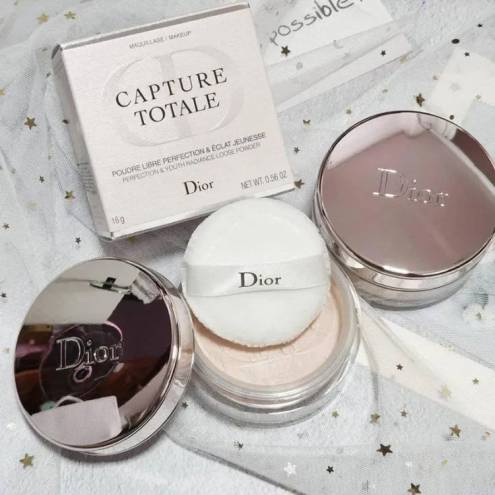 Phấn phủ bột Dior 001 Bright Light da trắng sáng,Capture Totale