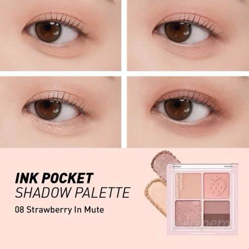 Bảng Phấn Mắt 4 Ô Peripera Ink Pocket Shadow