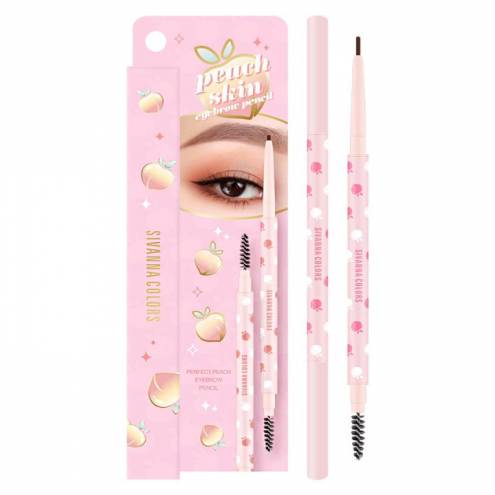 Chì kẻ mày siêu mảnh Sivanna Colors Peach Skin Eyebrow Pencil HF5098