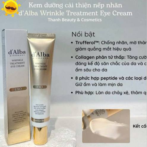 Kem dưỡng mắt d'Alba Piedmont Wrinkle Treatment Eye Cream EXO 30ml