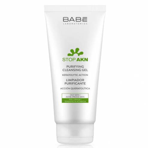 Sữa rửa mặt BABE Stop AKN Purifying Cleansing Gel cho da dầu mụn 