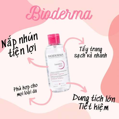 Nước Tẩy Trang BIODERMA 850ml Nắp Án