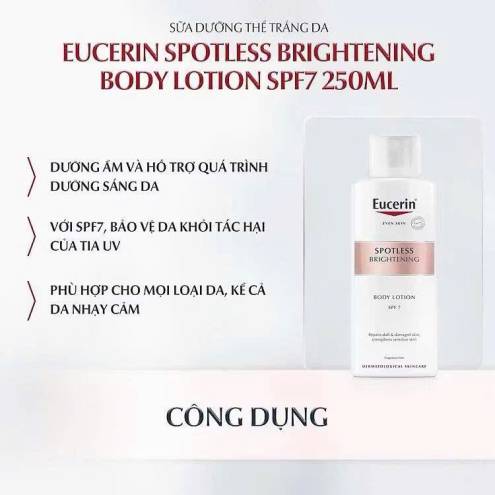 Sữa dưỡng thể Eucerin Spotless Brightening 250ml