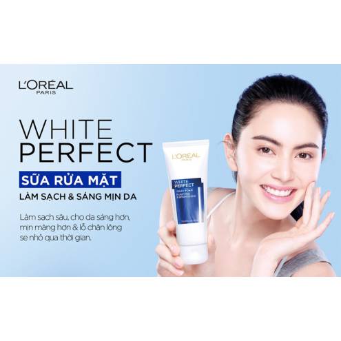 Sữa rửa mặt sáng da LOreal Paris Aura Perfect Milk foam 100ml