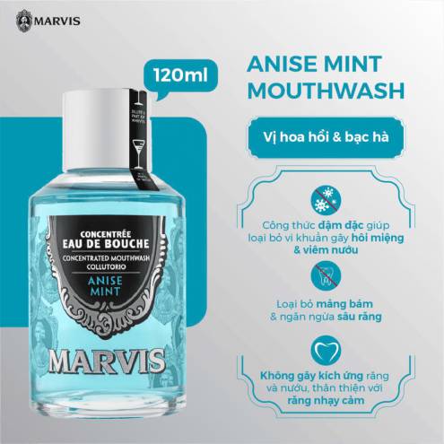 Nước súc miệng Marvis collection 120ml