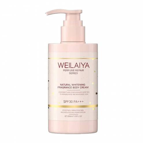 Kem Body Nâng Tone Weilaiya Natural Whitening Fragrance Body Cream SPF30 PA+++ 200ml