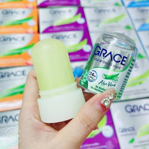 Lăn khử mùi đá khoáng Grace Natural Deodorant 70gr