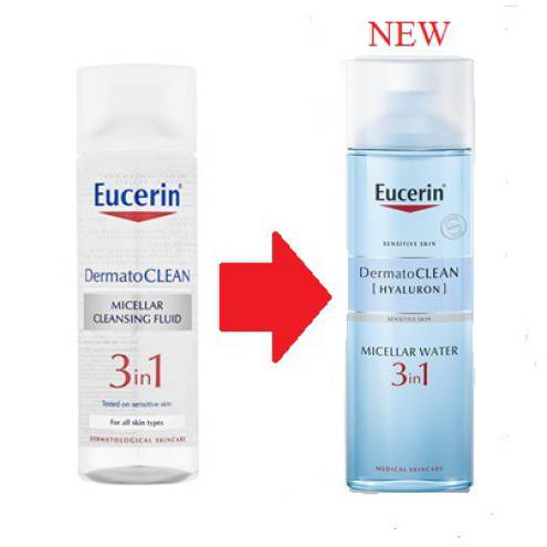 Tẩy trang Eucerin DermatoClean Hyaluron Sensitive Skin 400ml