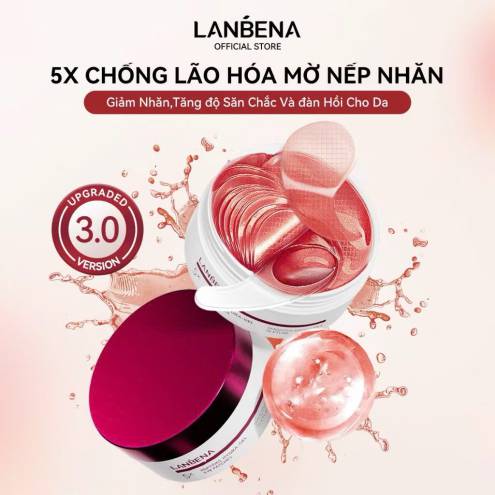 MẶT NẠ MẮT LANBENA 4 MÀU 14 miếng