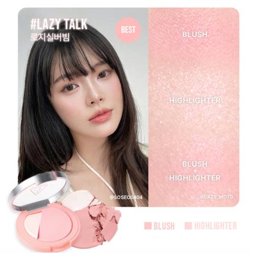 Phấn Má Hồng Và Highlight 3CE Blushlighter 4.3g