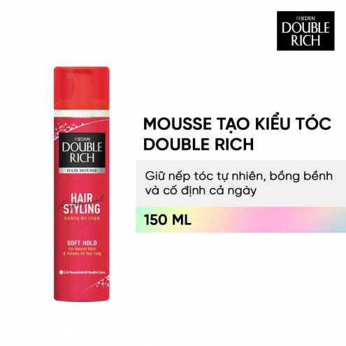 Keo Tạo Kiểu Tóc Double Rich Giữ Nếp Tóc Bồng Bềnh Tự Nhiên