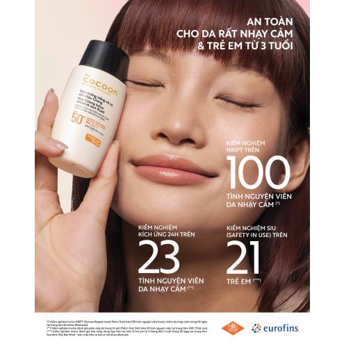 Sữa chống nắng vô cơ Sen Hậu Giang  Cocoon - Tone up Beige