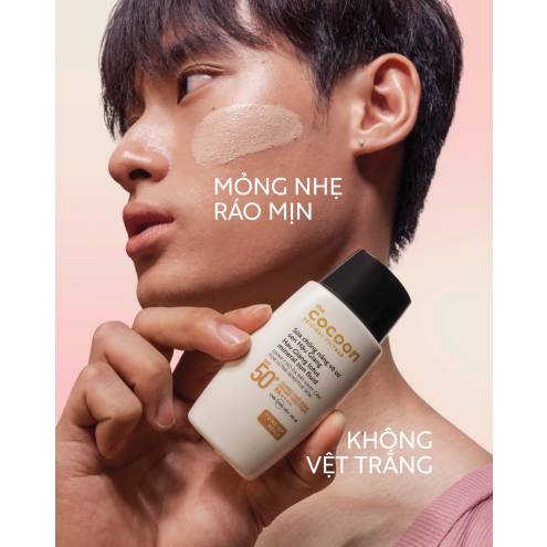 Sữa chống nắng vô cơ Sen Hậu Giang  Cocoon - Tone up Beige