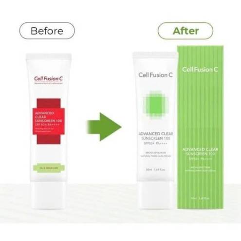Kem Chống Nắng Trị Mụn, Kiềm Dầu Cell Fusion C Advanced Clear Sunscreen 100 SPF50+/PA+++   