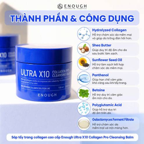 SÁP TẨY TRANG PEPTIDE CAO CẤP ENOUGH - date 3/2027