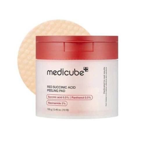Toner Pad Red Succinic Acid Peeling Pad Medicube 155g 70 miếng