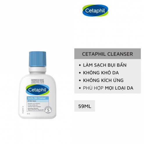 Sữa Rửa Mặt Dịu Nhẹ Cho Mọi Loại Da Cetaphil Gentle Skin Cleanser 59ml