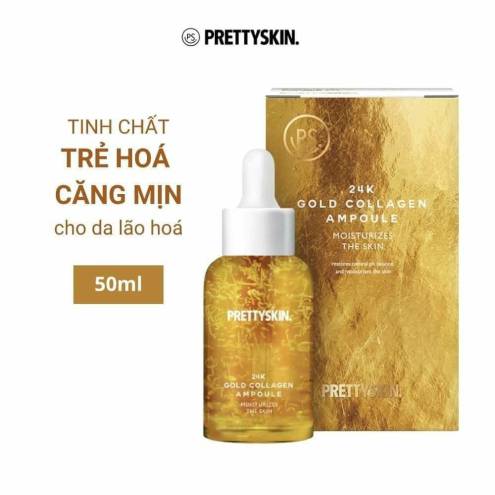 Tinh Chất Dưỡng Da Prettyskin 24K Gold Collagen Ampoule