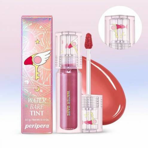 Son Tint Bóng Peripera Water Bare Tint bản SAKURA COLAB lỳ mịn không trôi (Đủ Màu) 3.7g