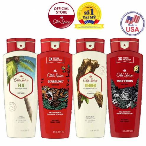 [473ml] Sữa Tắm Dành Cho Nam Old Spice Body Wash 