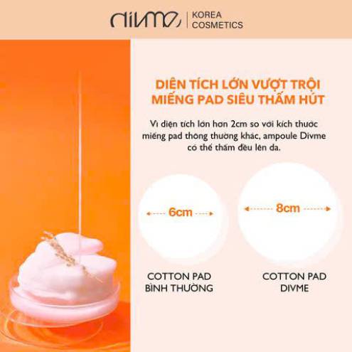 Toner Pads Dưỡng Sáng Da Divme 180ml - 70 Miếng 