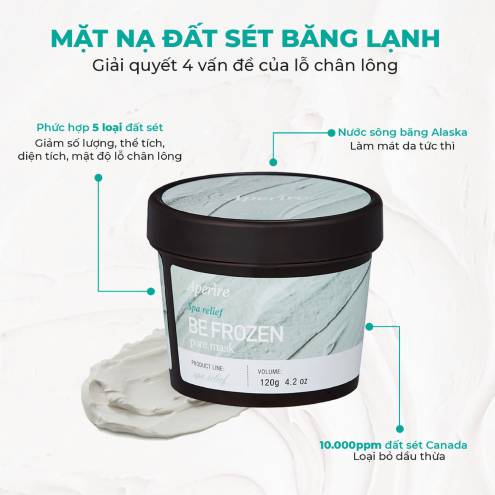 Mặt Nạ Đất Sét Aperire Spa Relief Pore Mask 120g