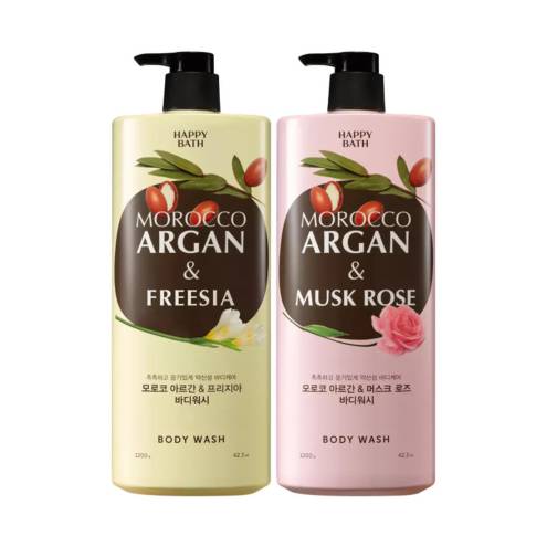 Sữa tắm Happy Bath Blooming Morocco Argan Body Wash Freesia 1200g