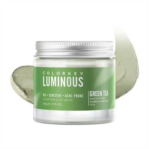 Mặt Nạ Bùn Trà Xanh Dành Cho Da Dầu Mụn Colorkey Luminous Green Tea Purifying Clay Mask