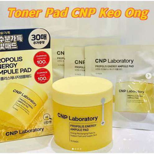 Toner pad phục hồi keo ong CNP Propolis Energy Ampule Pad