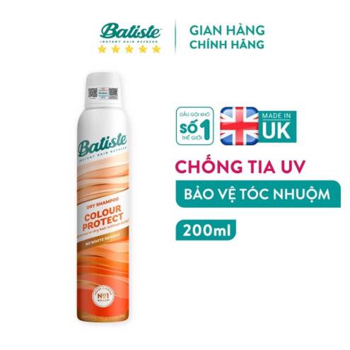 Dầu Gội Khô Batiste Dry Shampoo 200ml (Mẫu Mới) 