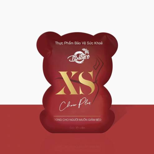 Bánh gấu giảm cân XS Choco Plus vị Socola túi 20 viên