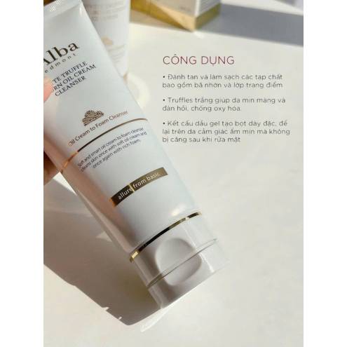 Sữa rửa mặt d'Alba White Truffle Return Oil Cream Cleanser  - 100ml