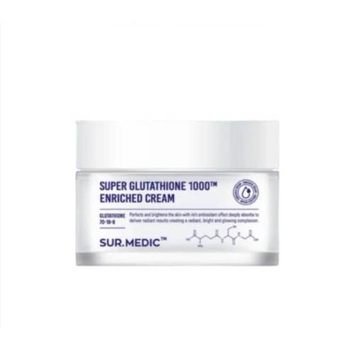 Kem Dưỡng SurMedic Super Glutathione 1000TM Enriched Cream Dưỡng Trắng Da 50ml