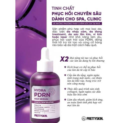 SERUM PHỤC HỒI TẾ BÀO GỐC HYDRA PDRN PRETTY SKIN 50ML
