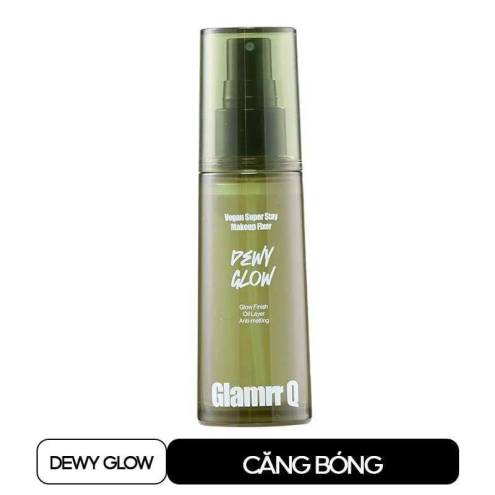 Xịt Khóa Nền Cố Định Trang Điểm Thuần Chay Cho Da Nhạy Cảm Glamrr Q Vegan Super Makeup Fixer