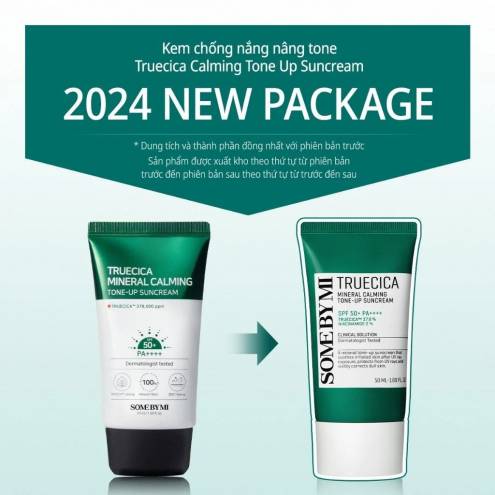  Kem Chống Nắng Some By Mi Truecica Mineral 100 Calming Suncream SPF50+/PA+++