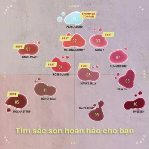 SON TINT BÓNG 3CE GUMMY OIL TINT