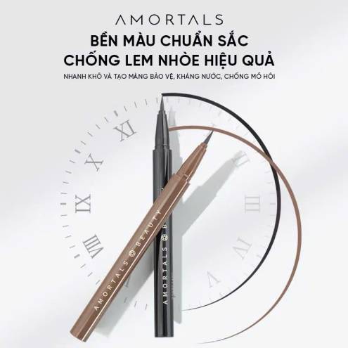 Bút Kẻ Mắt Nước Amortals Siêu Mảnh 0.01mm , Lâu Trôi, Chống Nước, Không Lem