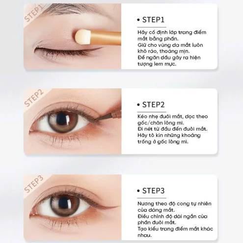 Bút Kẻ Mắt Nước Amortals Siêu Mảnh 0.01mm , Lâu Trôi, Chống Nước, Không Lem