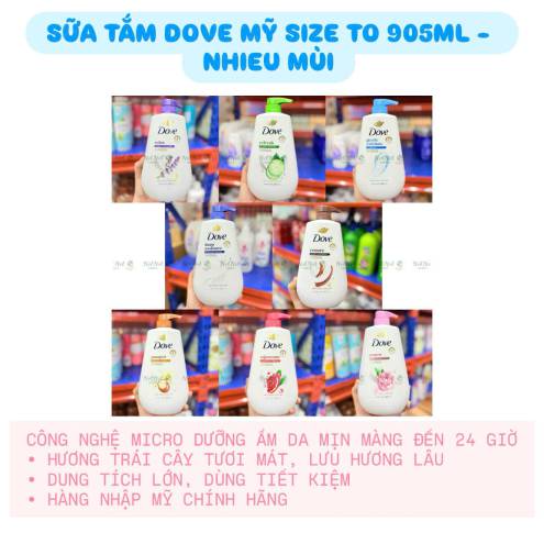 SỮA TẮM DOVE MỸ 905ML