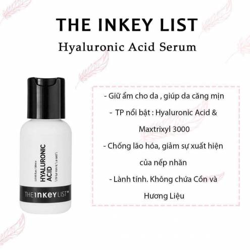 Tinh chất cấp nước The Inkey List Hyaluronic Acid Serum