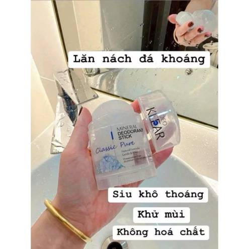 LĂN NÁCH ĐÁ KHOÁNG DEO KLEAR 