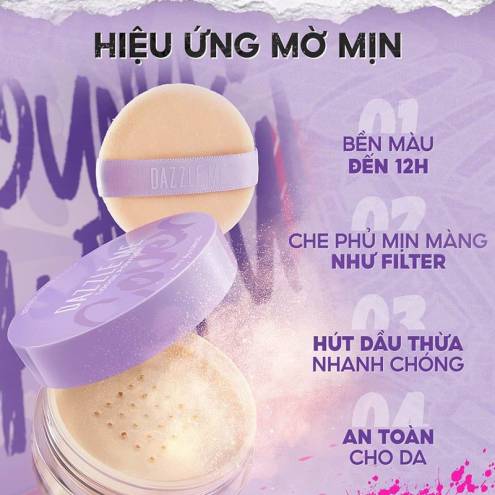 Phấn Phủ Bột DAZZLE ME Better than Filter Fixed Loose Powder