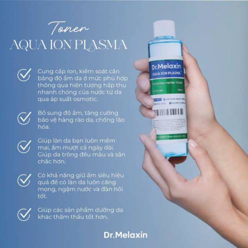 TONER CẤP ẨM AQUA ION PLASMA DR MELAXIN 200ml